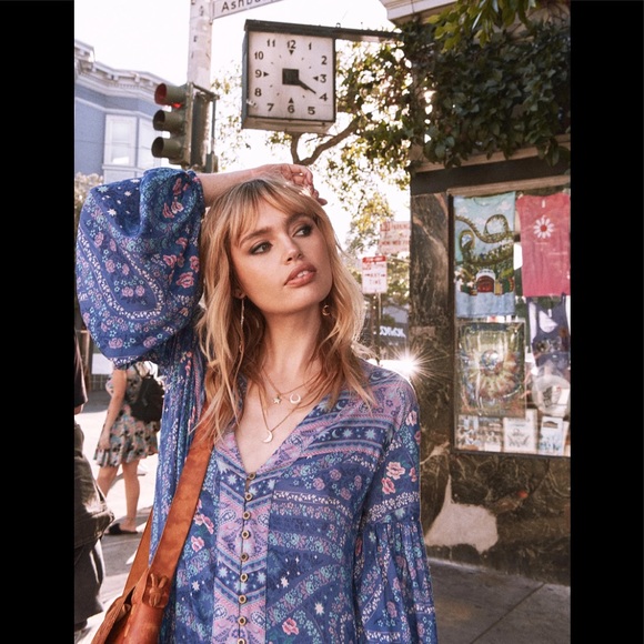 Spell & The Gypsy City Lights Long Maxi Dress Size Small - Picture 2 of 12